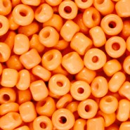 Glas rocailles kralen 6/0 (4mm) Neon orange